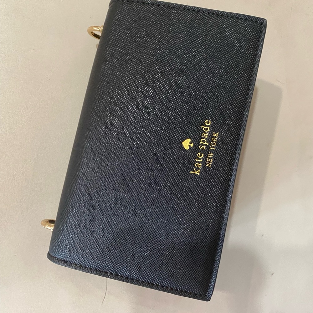 Kate Spade Black and Gold Wallet